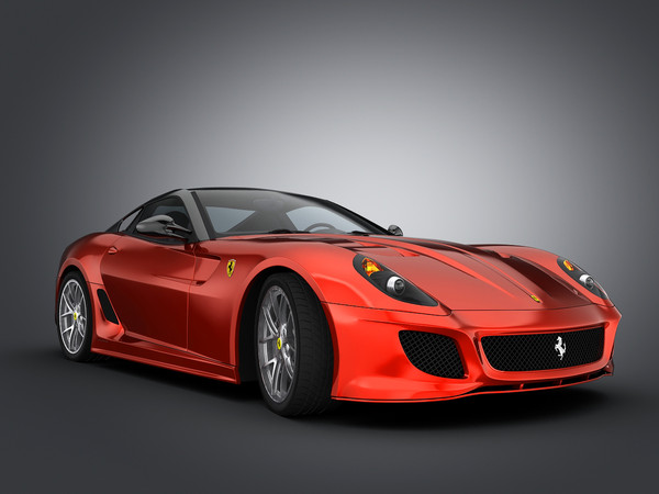ferrari car 3d model - Ferrari 599 GTO by Swan3DStudios